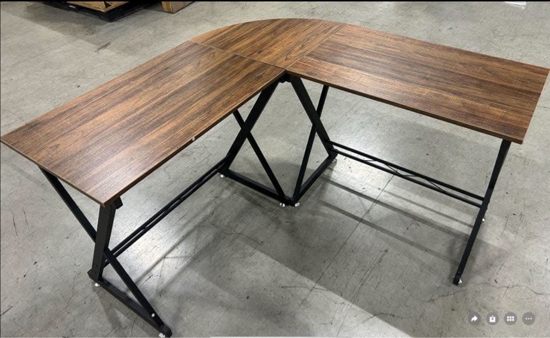 新品·パソコンデスク ゲーミングデスク L字型 オフィスデスク 書斎 組立簡単