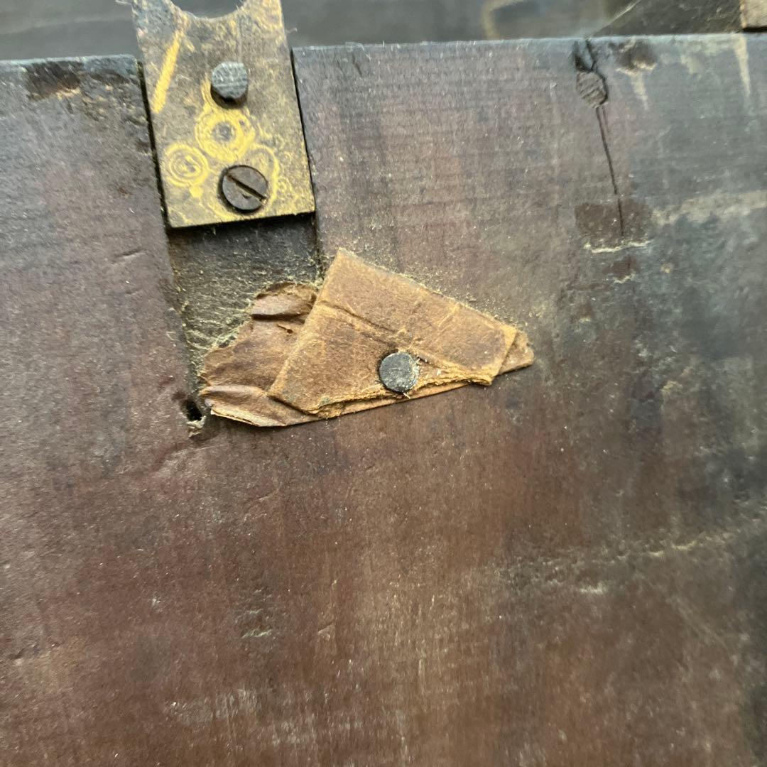 E-2 ジャンク品 アンティーク 振り子時計 ゼンマイ式 壁掛け時計