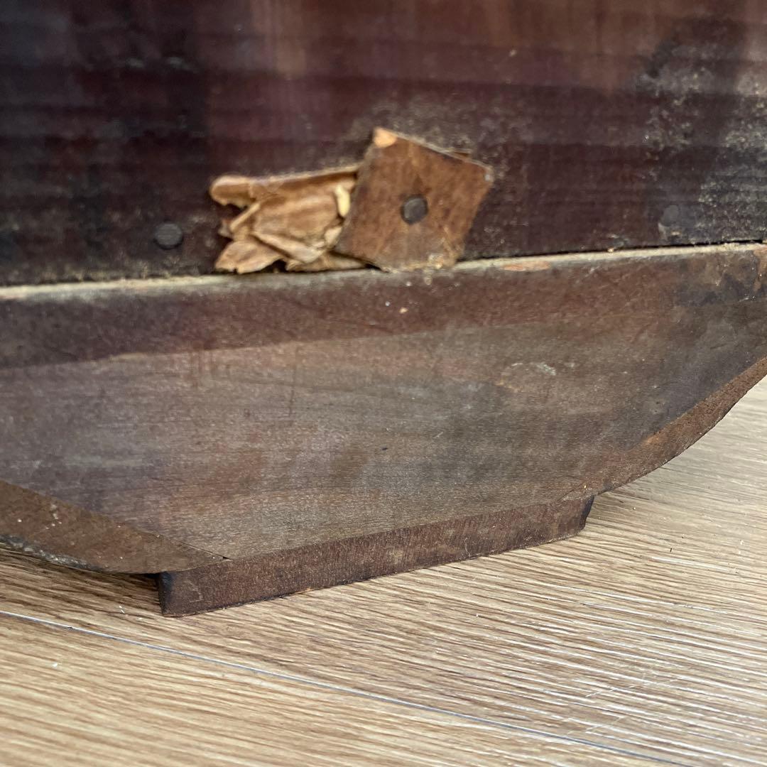 E-2 ジャンク品 アンティーク 振り子時計 ゼンマイ式 壁掛け時計