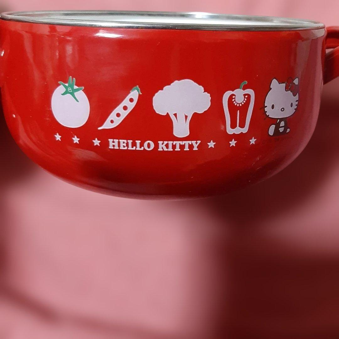 新品◆サンリオ◆ハローキティベジタブルシリーズホーロー両手鍋