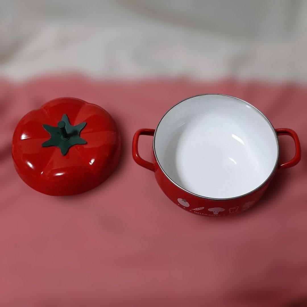 新品◆サンリオ◆ハローキティベジタブルシリーズホーロー両手鍋