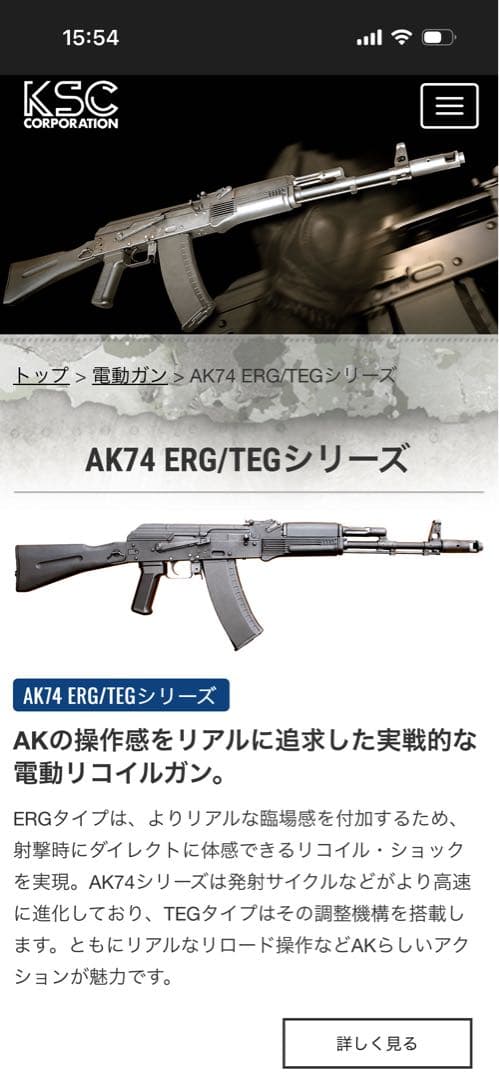 KSC AK74 ERG/TEG 現状品