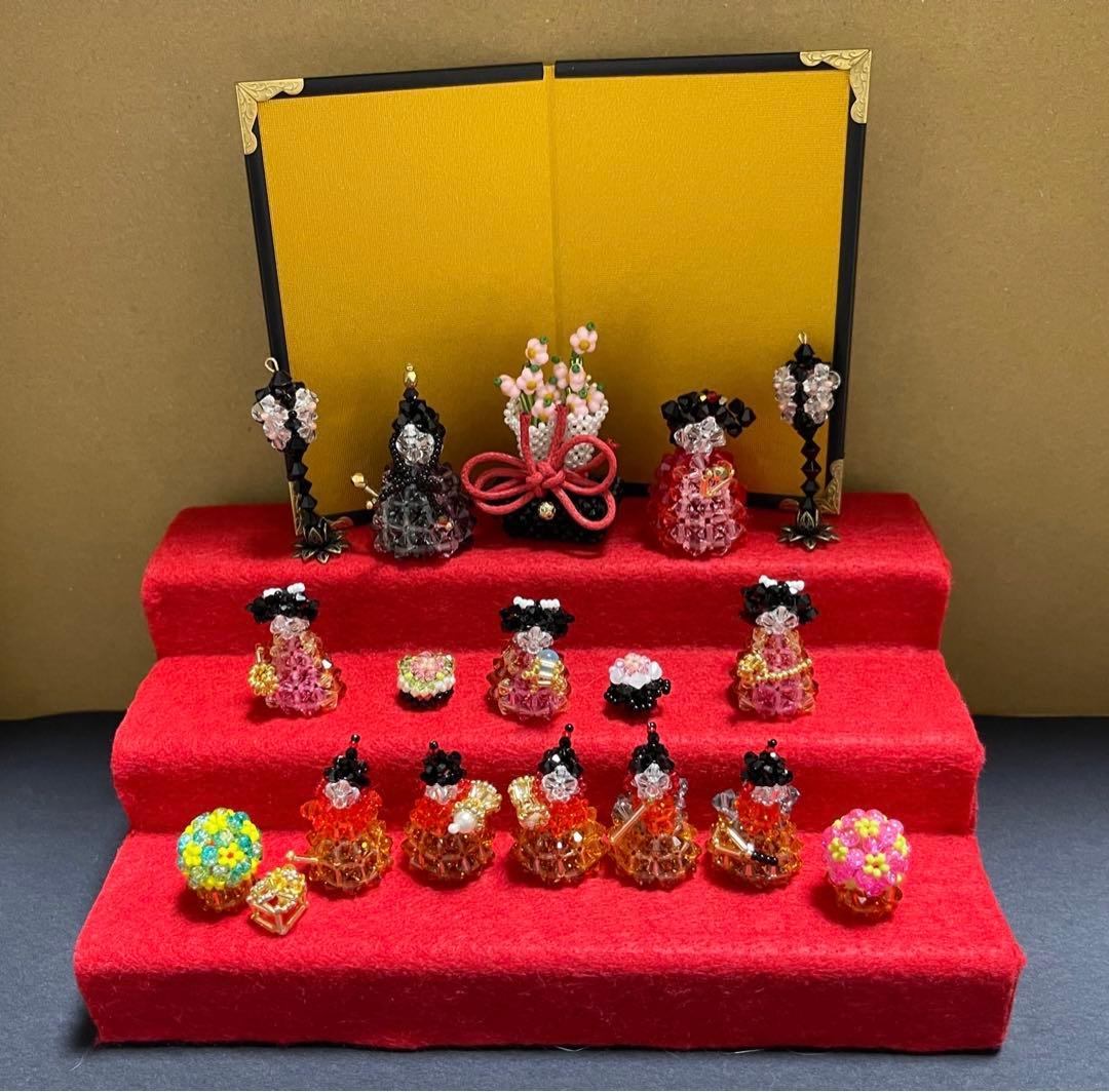 【ひな祭りビーズ】完成品