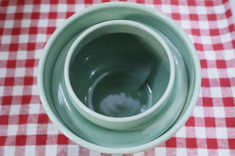 新品・保管品 ◆希少◆信楽焼　ぬか漬け鉢　【蔵】