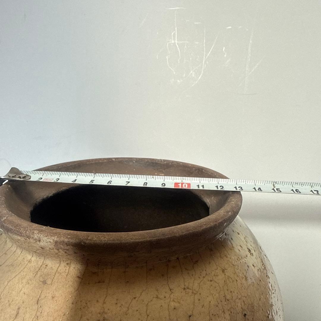 朝鮮古陶磁李(染付)朝青花模様の壺レア