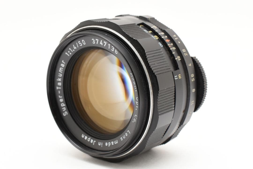 プロフ必読Super Takumar 50mm F1.4フード付 Y097