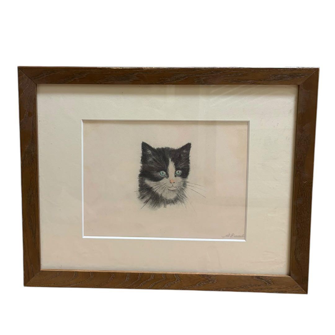 猫の肖像画 2点セット
