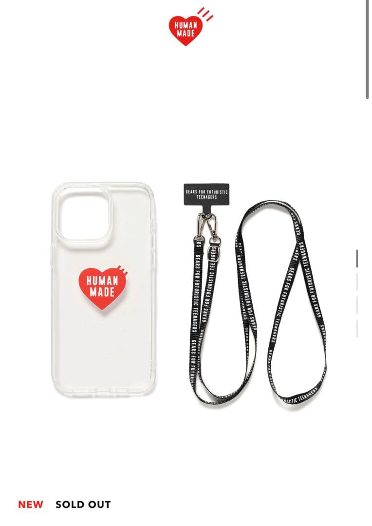 HUMAN MADE iPhone ストラップ付き ケース