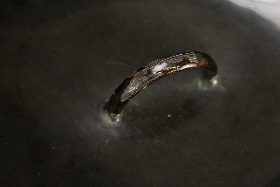 茶道具 古備前 火襷水指 壷 時代物(ZE810)