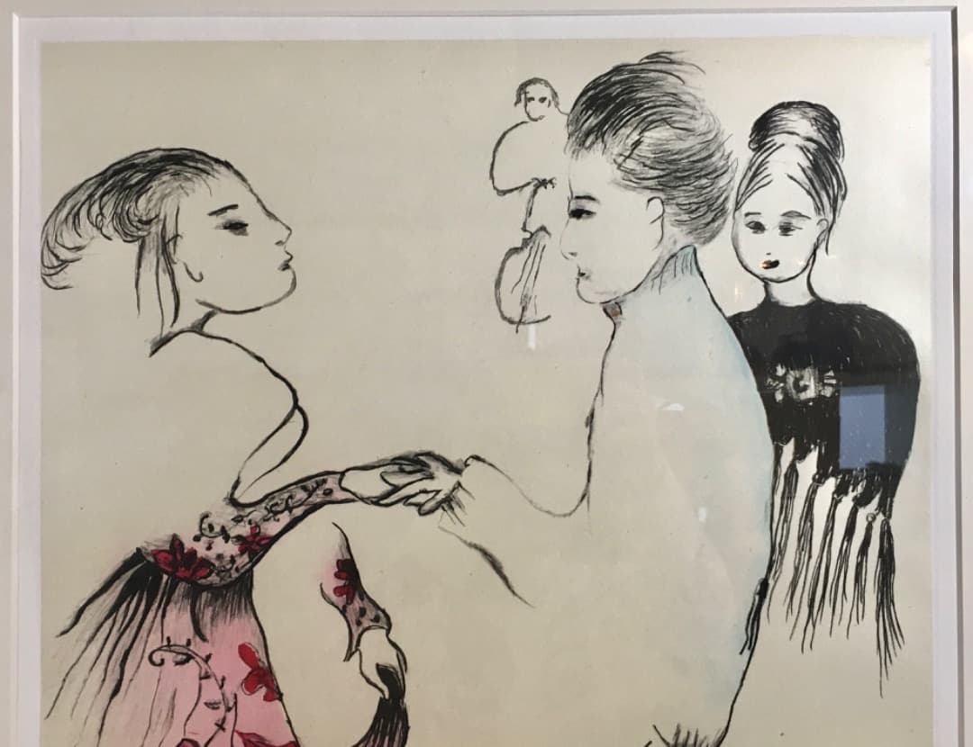 ○フジ子・ヘミング 『カラヤンとの握手』 銅板画 51/80 魂のピアニスト