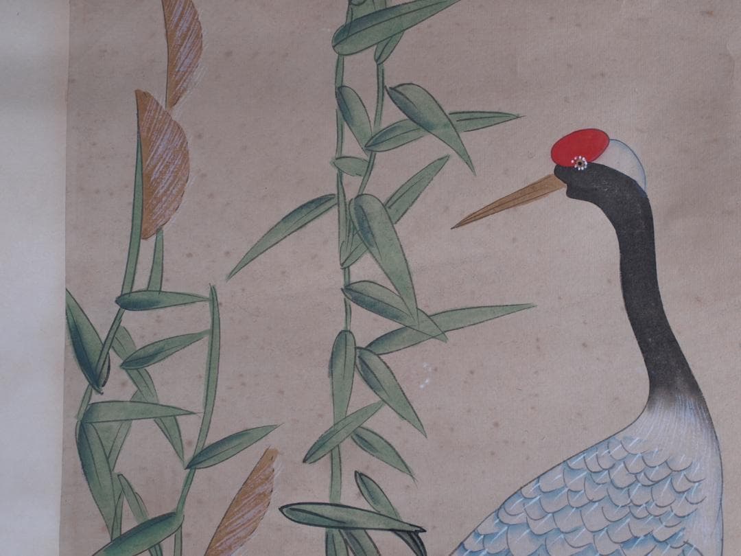 骨董市仕入れ品　中国近時代 掛軸　　肉筆保証　 DE634C8-3