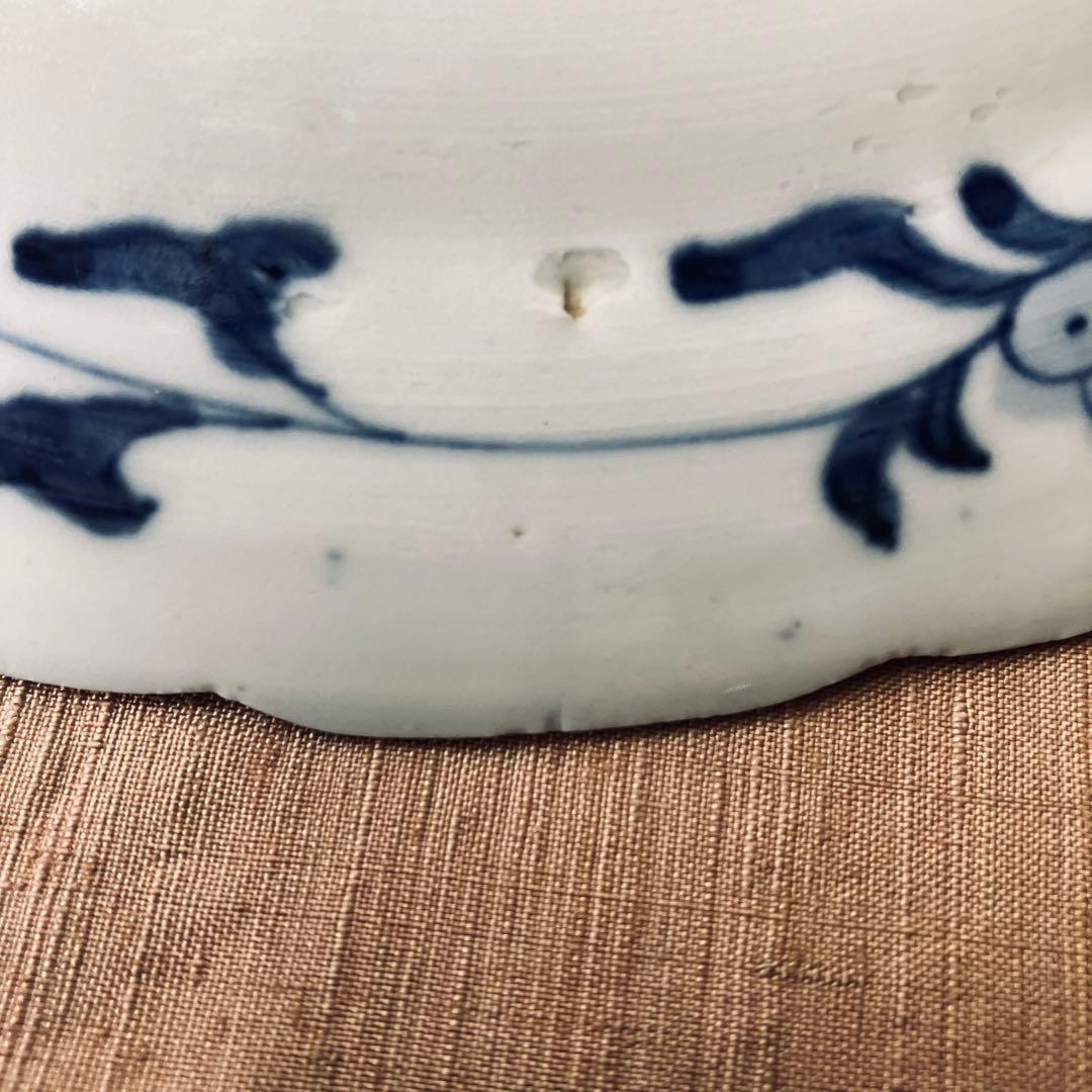 精磁会社　② 輪花プレート　鳳凰　丸紋　有田焼　明治伊万里　希少　古伊万里