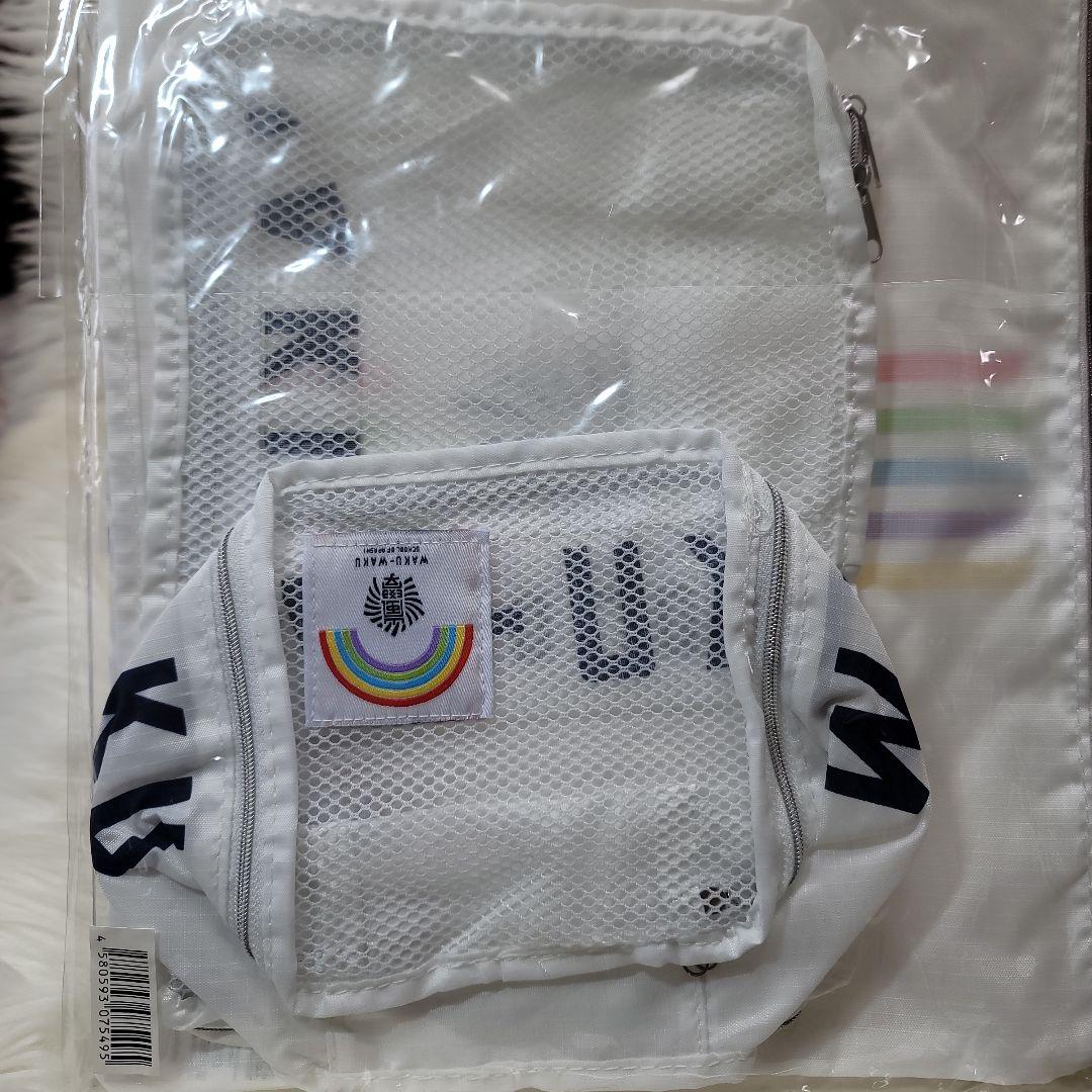 (64)風学ロゴ カラフルストライプポーチ(3点セット)