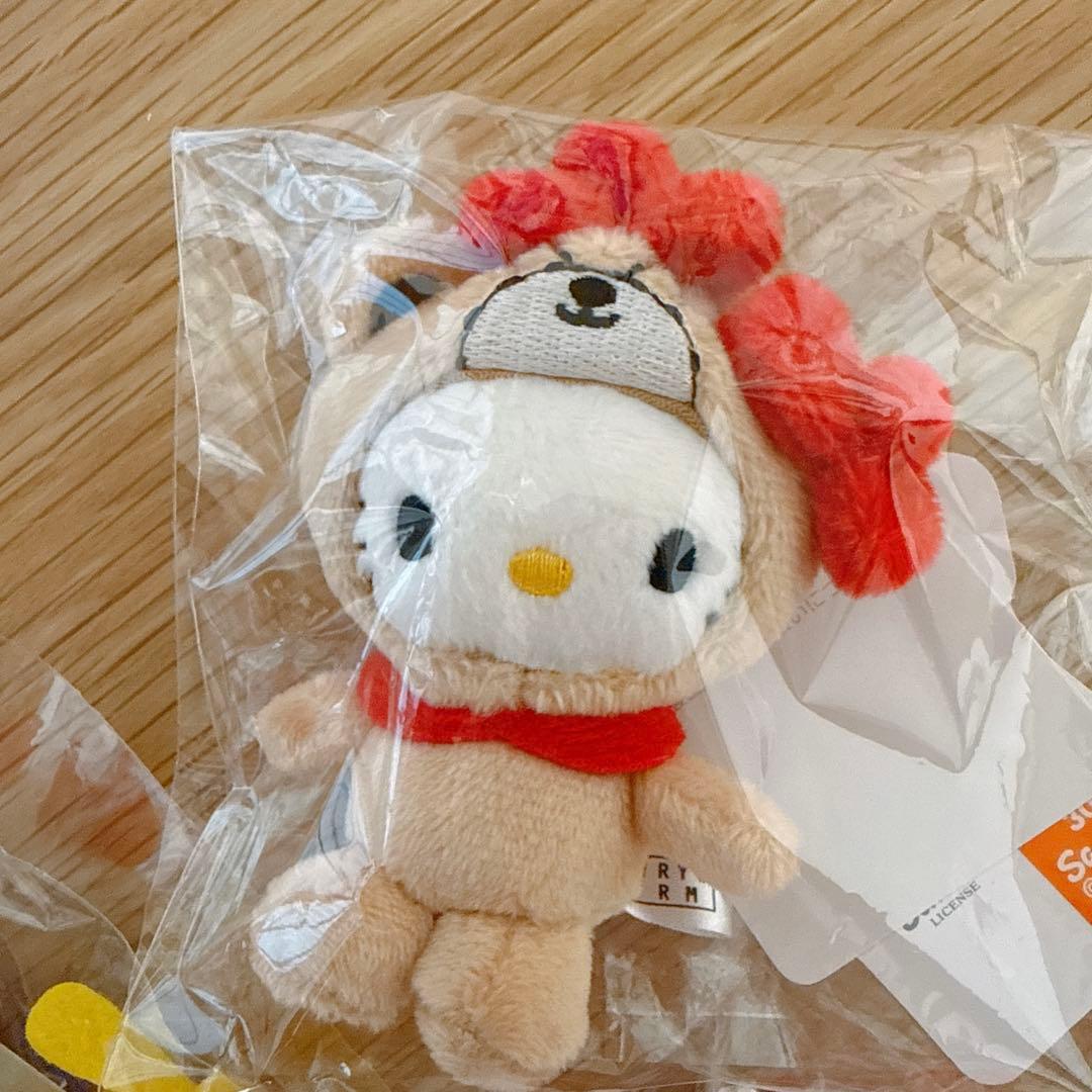 ローリーズファーム　ハローキティ　andST ぬいぐるみキーホルダー　3点セット
