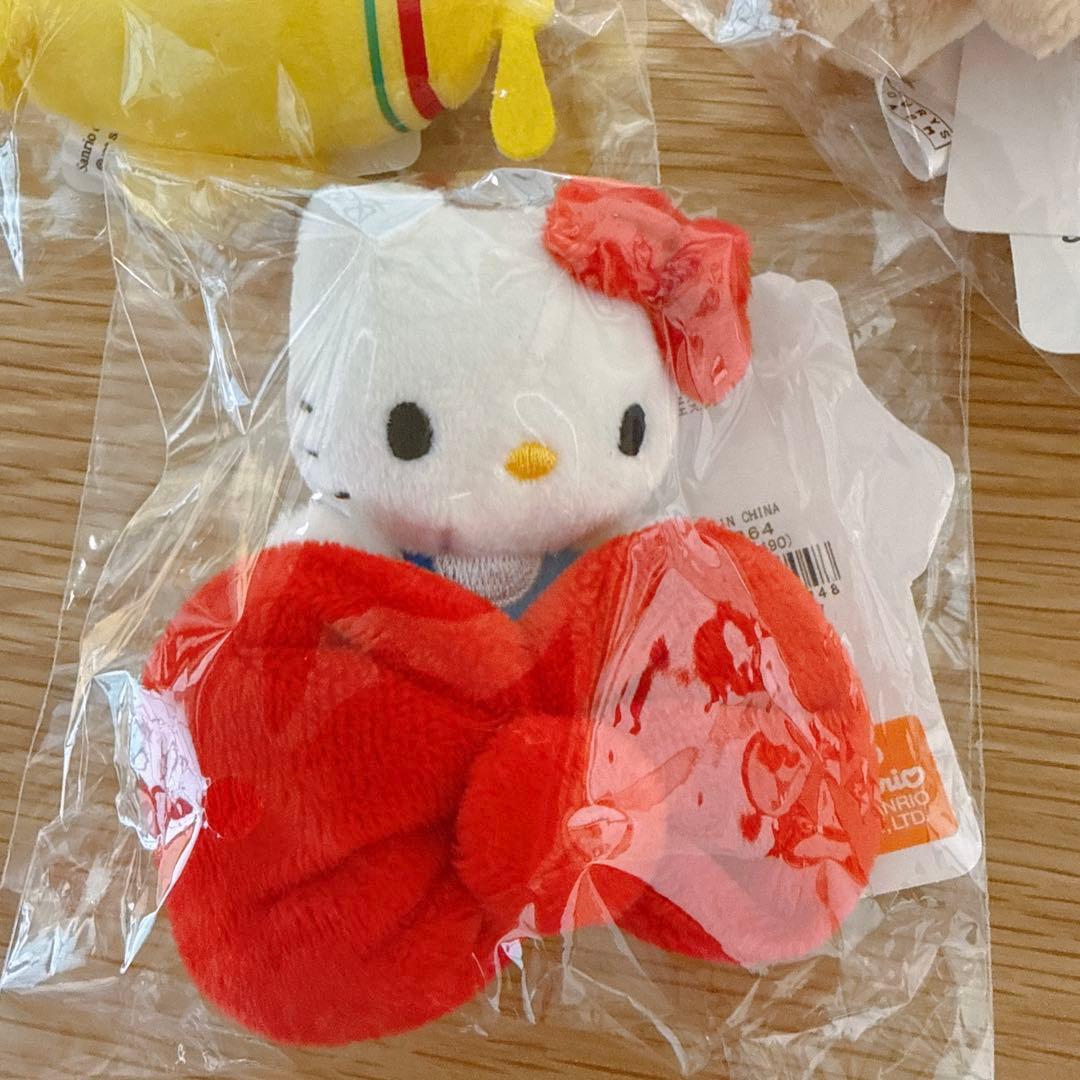 ローリーズファーム　ハローキティ　andST ぬいぐるみキーホルダー　3点セット