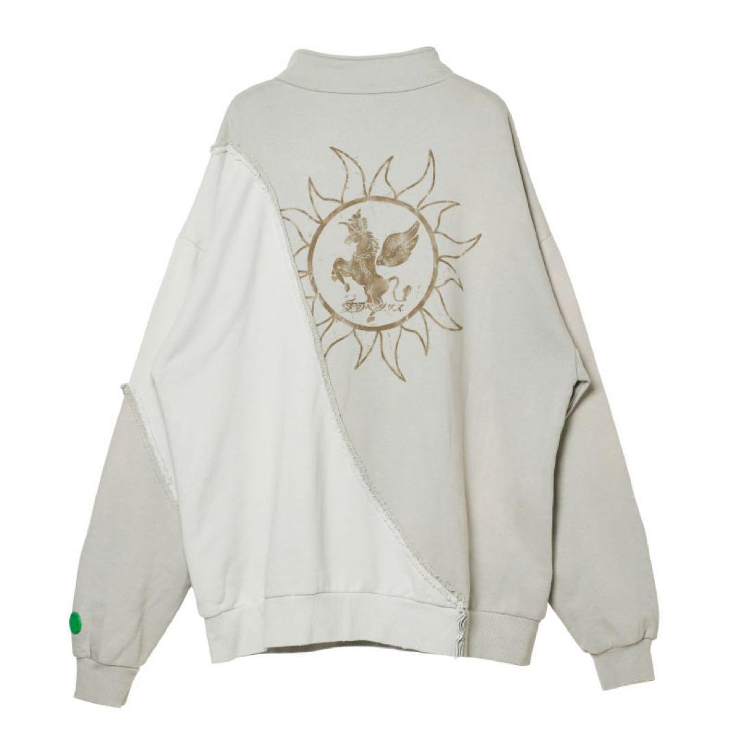 ずとまよ　Half Zip Sweat (Gray) ハーフジップ スウェット