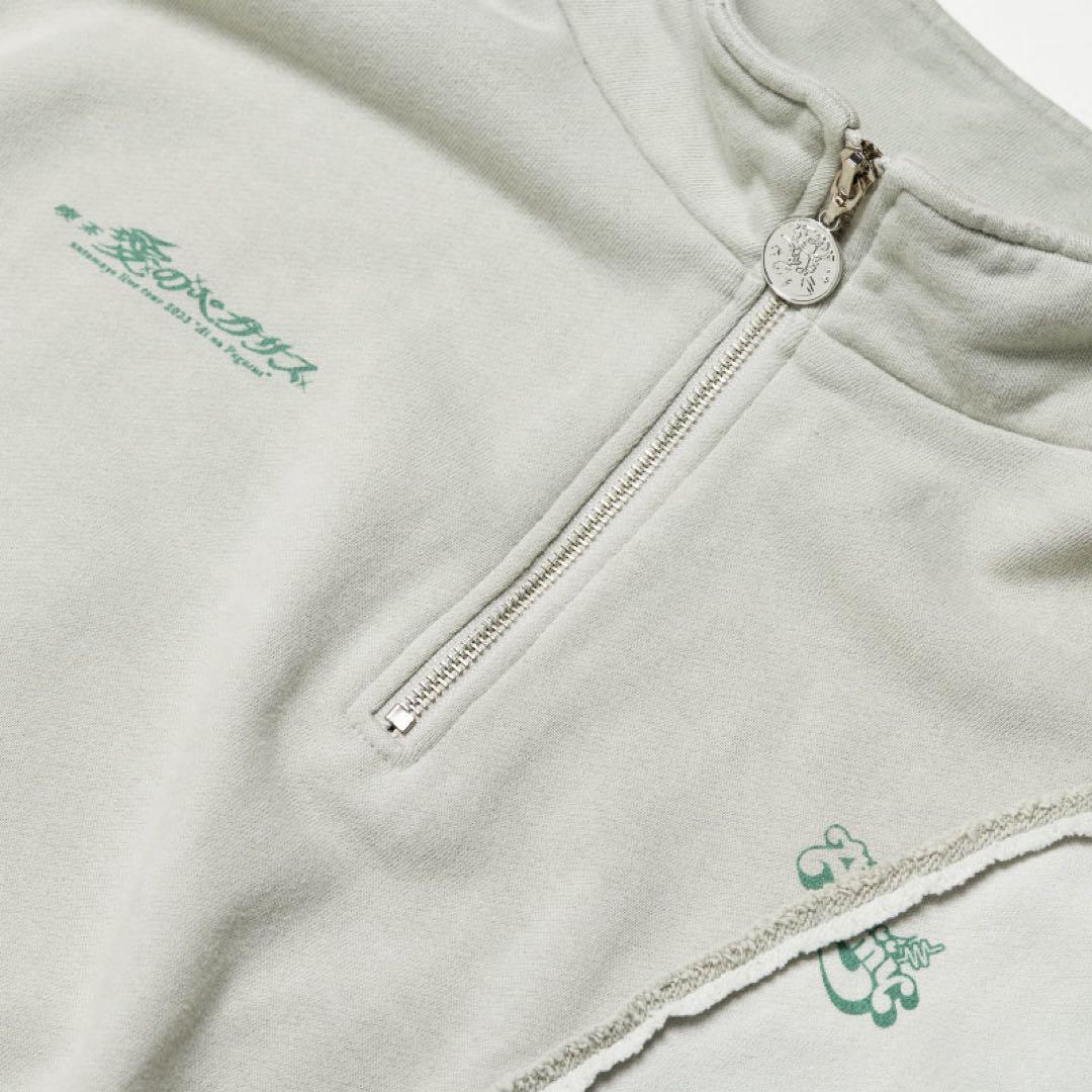 ずとまよ　Half Zip Sweat (Gray) ハーフジップ スウェット