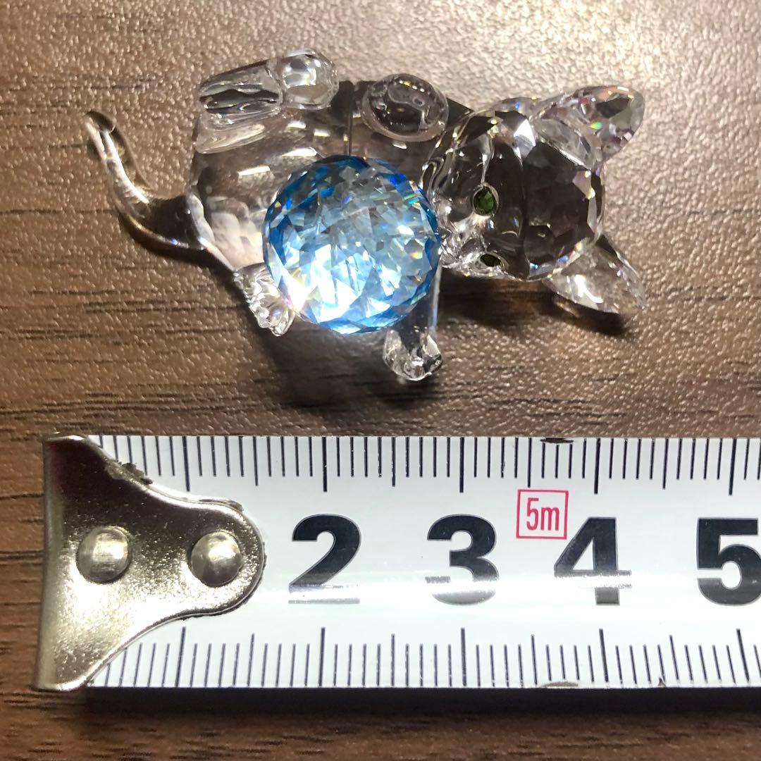 希少 廃盤 スワロフスキー SWAROVSKI ねこ ネコ 猫 ブルー ボール