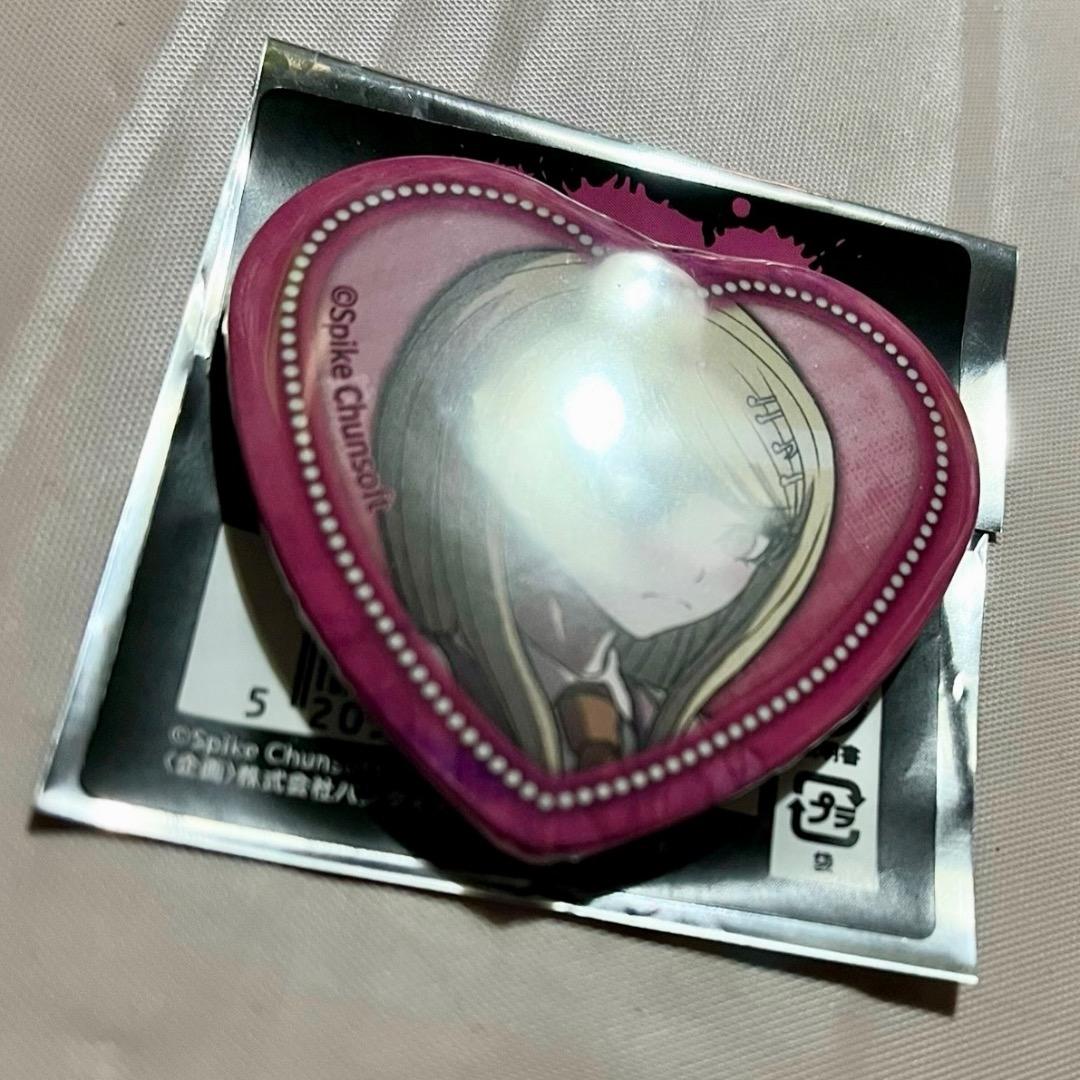 ダンガンロンパ 赤松楓 テレ顔ハート缶バッジ