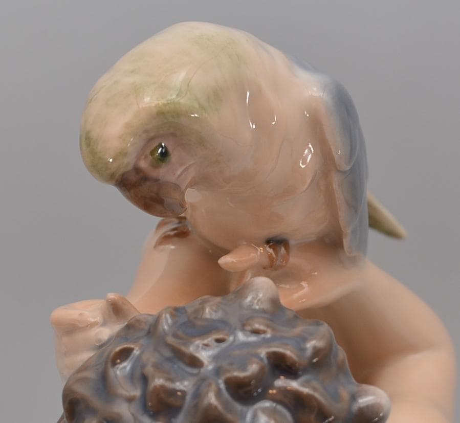 牧神とオウム　＃752　★ロイヤルコペンハーゲン　デンマーク　レア　ヴィンテージ