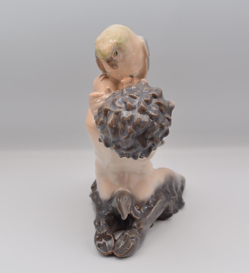 牧神とオウム　＃752　★ロイヤルコペンハーゲン　デンマーク　レア　ヴィンテージ