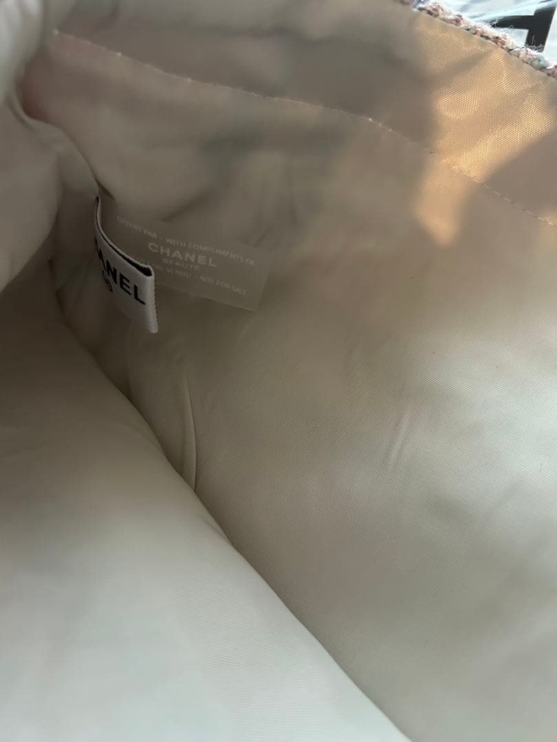 CHANEL ノベルティバッグ　ツィードスパンコール　ピンク
