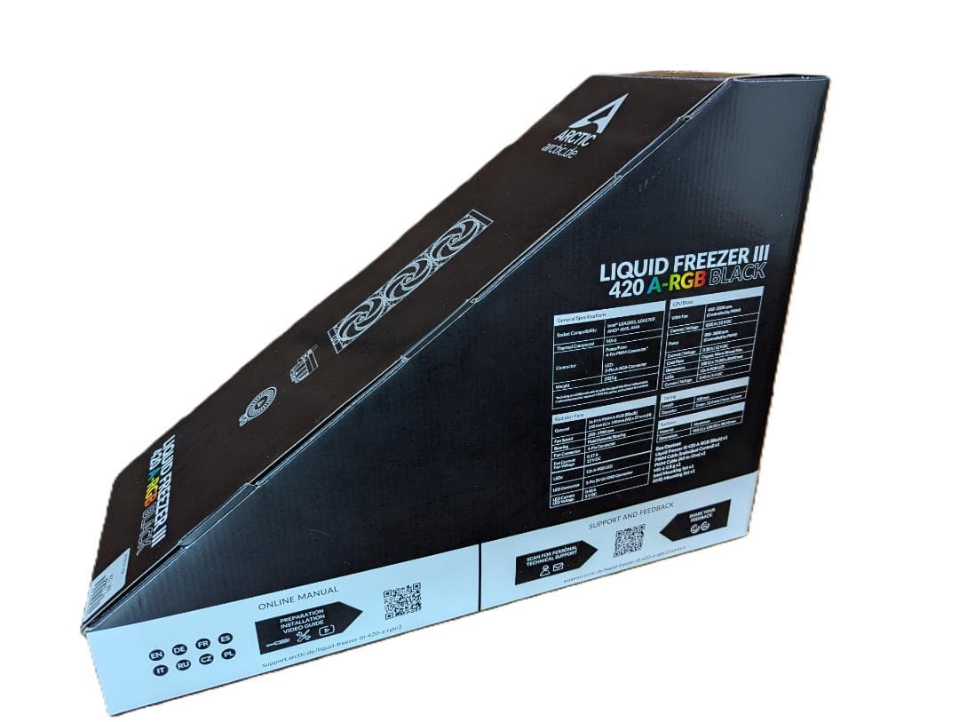 PC用ファン・クーラー ARCTIC LIQUID FREEZER III 420 A-RGB