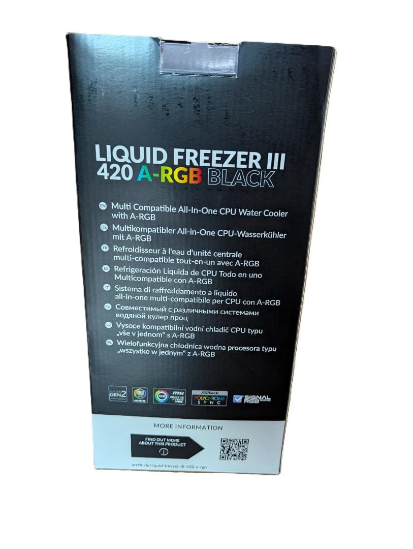 PC用ファン・クーラー ARCTIC LIQUID FREEZER III 420 A-RGB