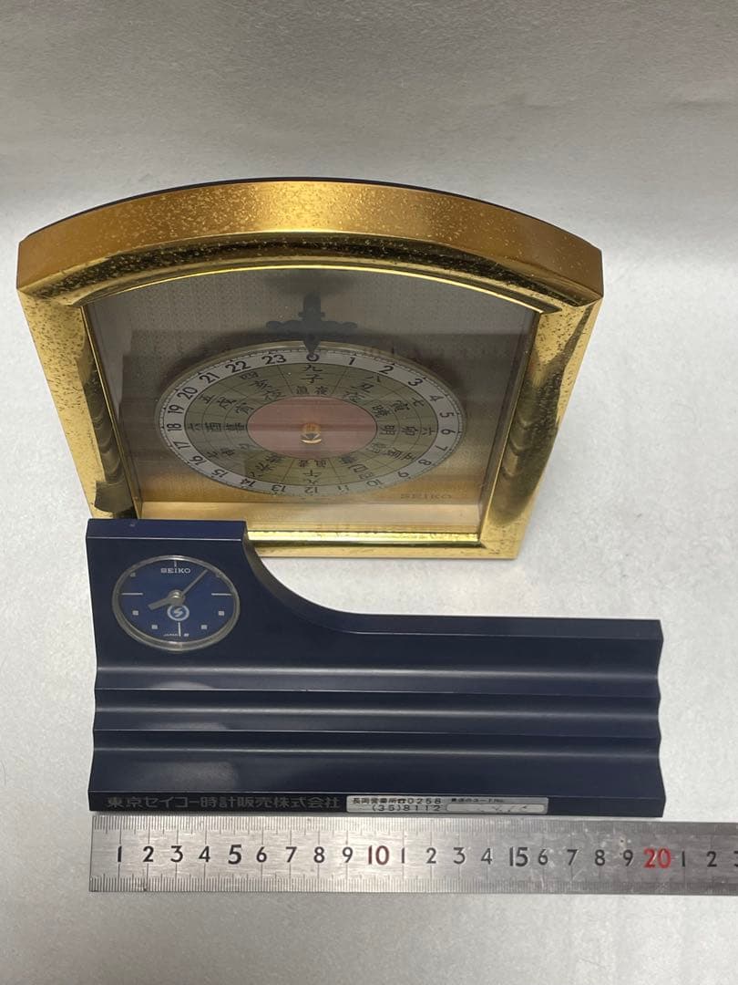 SEIKO セイコー 記念・ノベルティ置時計×2点まとめて ジャンク品