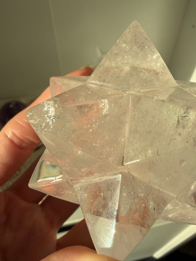 【ブラジル産水晶】マカバスター（メルカバ／アステロイド）約8cm