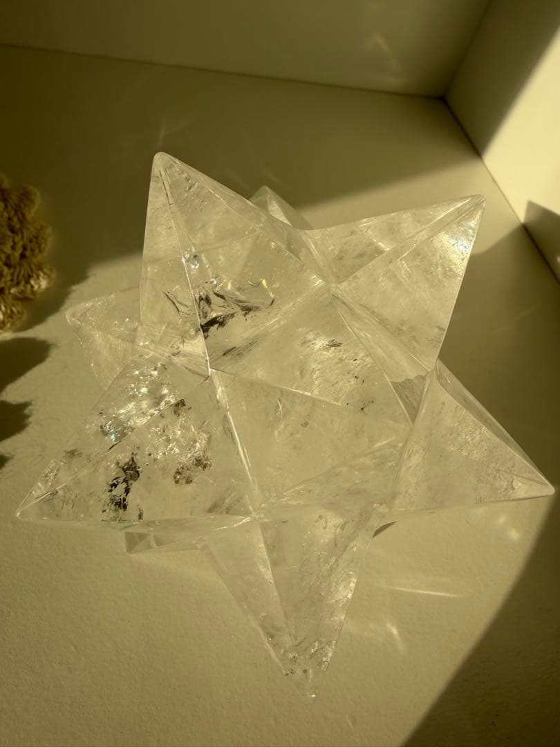 【ブラジル産水晶】マカバスター（メルカバ／アステロイド）約8cm