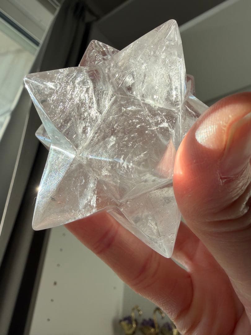 【ブラジル産水晶】マカバスター（メルカバ／アステロイド）約8cm