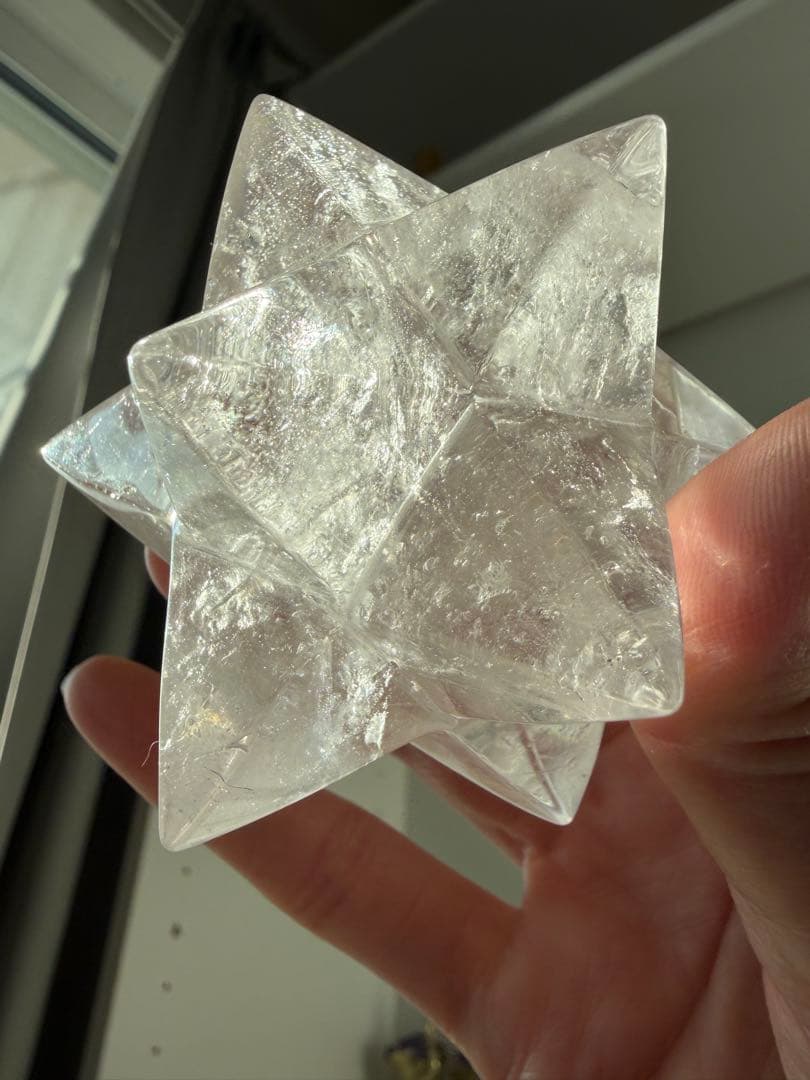 【ブラジル産水晶】マカバスター（メルカバ／アステロイド）約8cm