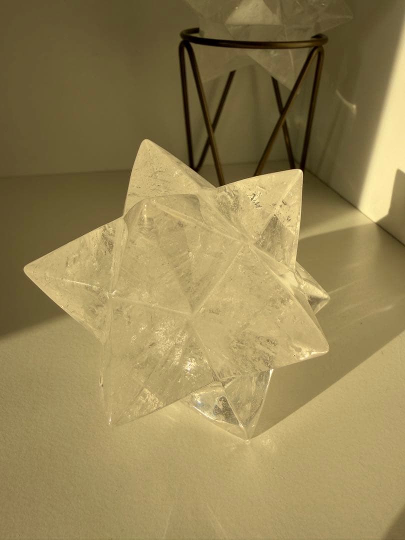 【ブラジル産水晶】マカバスター（メルカバ／アステロイド）約8cm