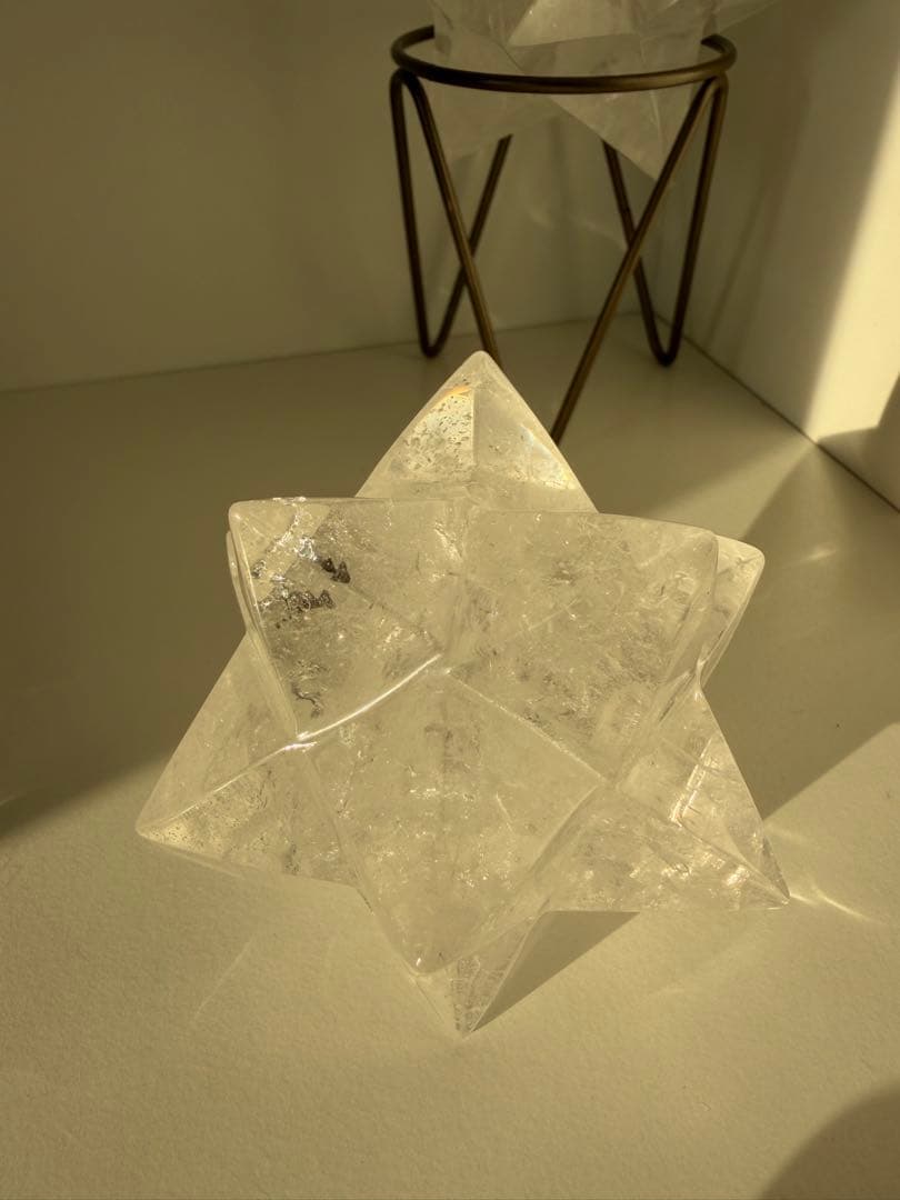 【ブラジル産水晶】マカバスター（メルカバ／アステロイド）約8cm