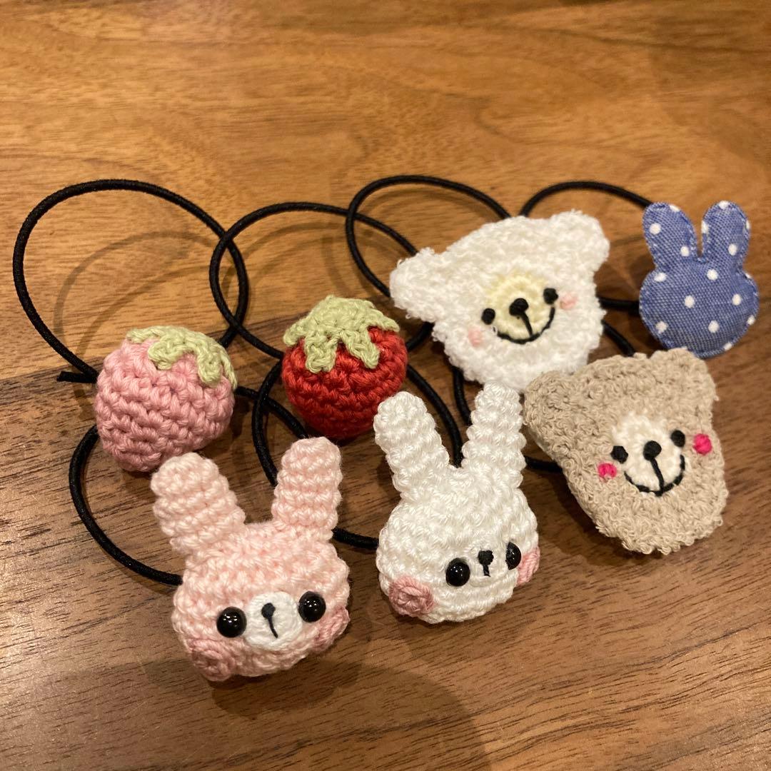 クマ様ご確認用☆ハンドメイド　ヘアゴム
