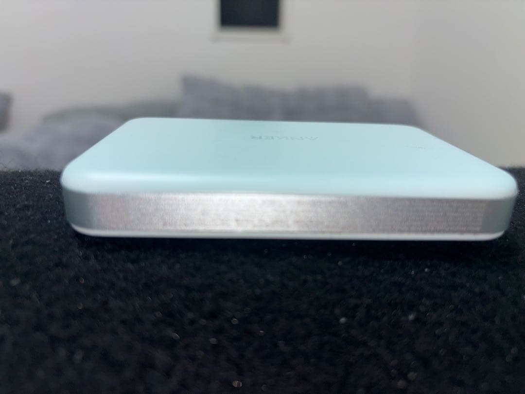 ライトブルー モバイルバッテリー USB Type-C