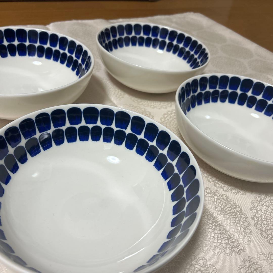 ARABIA 24h アラビア トゥオキオ 18㎝ ボウル 4個セット ブルー