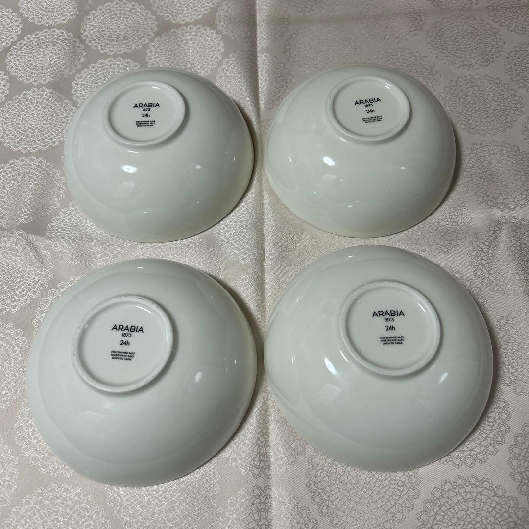 ARABIA 24h アラビア トゥオキオ 18㎝ ボウル 4個セット ブルー