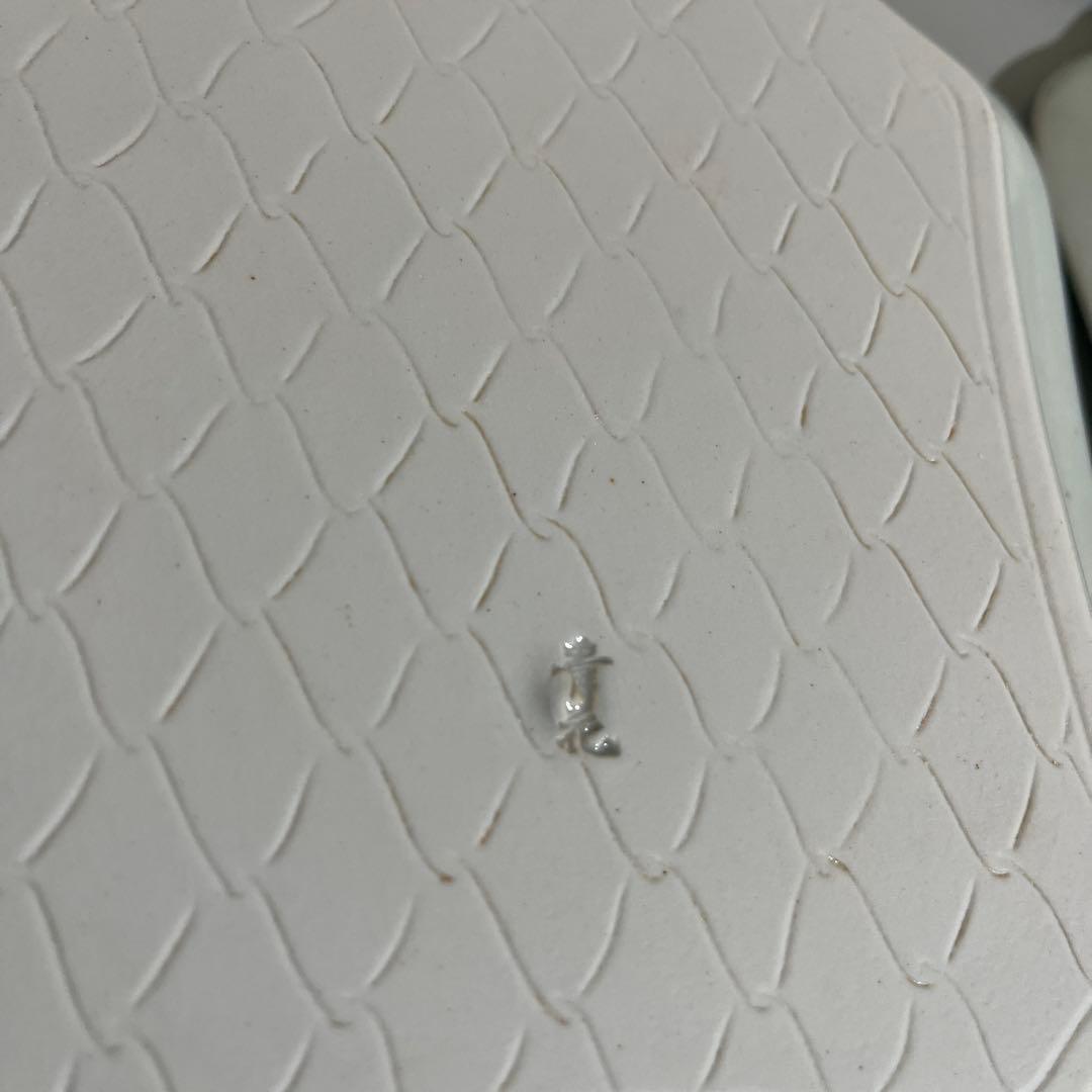 しん窯青花　隅切り方皿5枚　鯉の滝登り