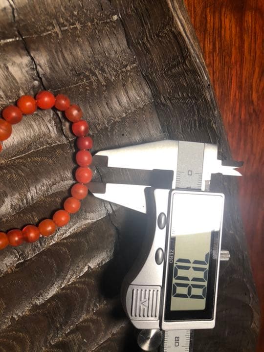 超小粒　エチオピアンチェリー　ボヘミアン　グラデーションガラス　18〜19世紀