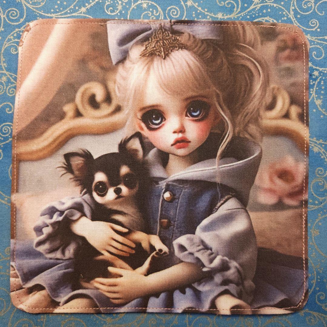 あしべ☆　パネル6枚　ハンカチ12枚　チワワちゃん柄