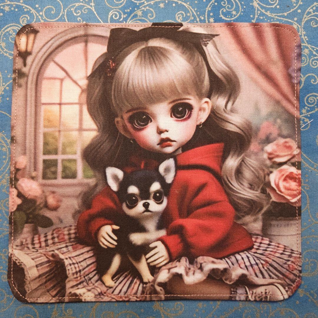 あしべ☆　パネル6枚　ハンカチ12枚　チワワちゃん柄