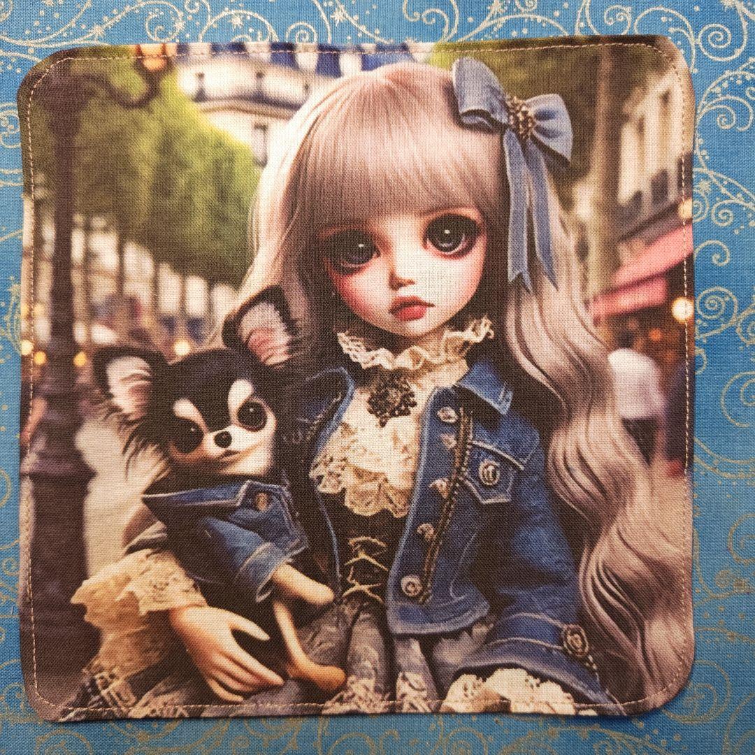 あしべ☆　パネル6枚　ハンカチ12枚　チワワちゃん柄