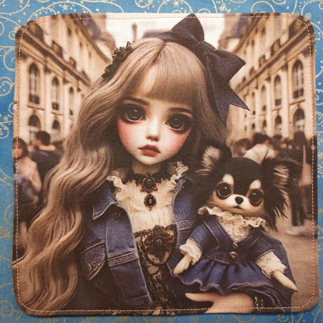 あしべ☆　パネル6枚　ハンカチ12枚　チワワちゃん柄