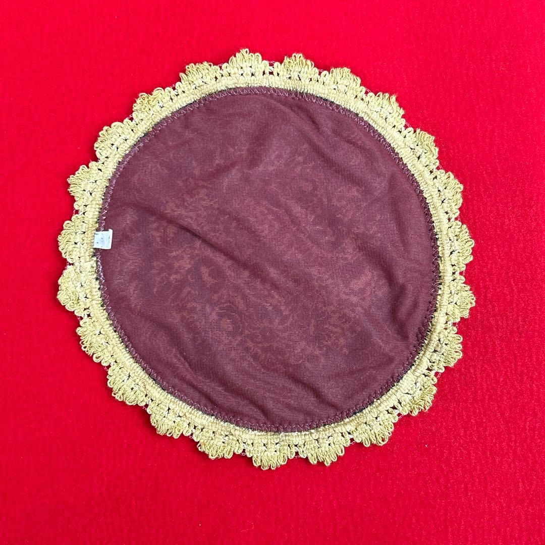 イタリア製　カポディモンテ　陶器　陶花　バラ　インテリア　ゴブラン織　花敷