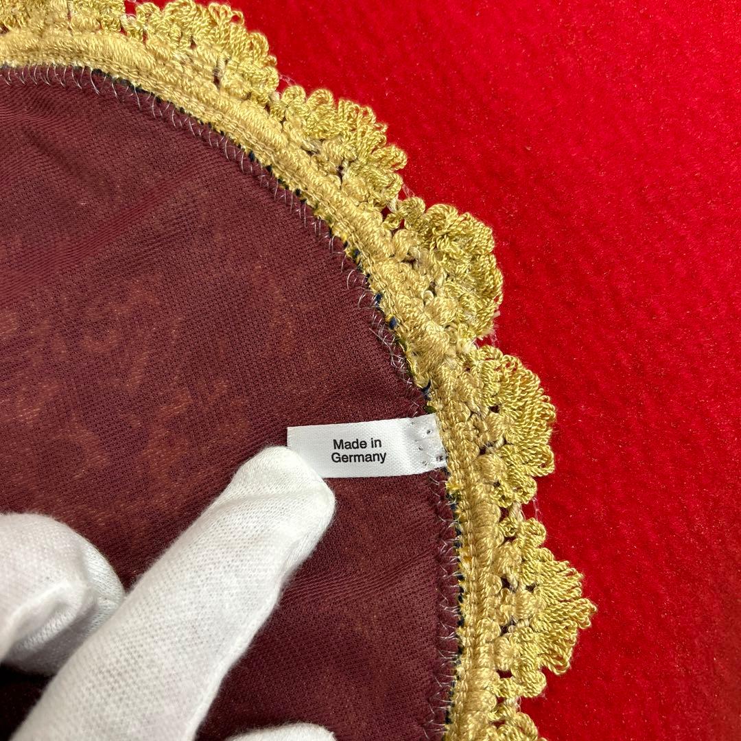 イタリア製　カポディモンテ　陶器　陶花　バラ　インテリア　ゴブラン織　花敷