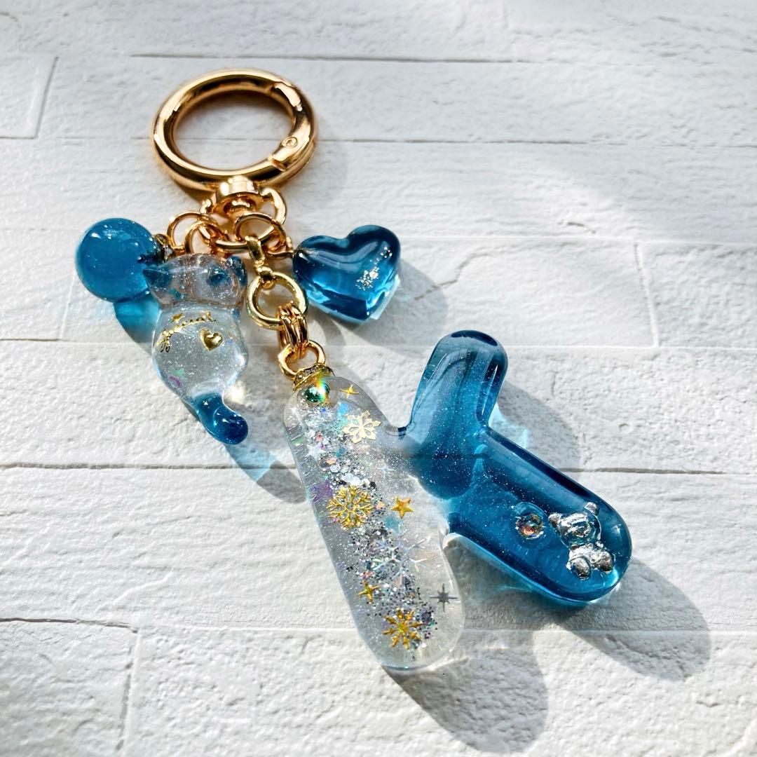 りくみんページ　レジンキーホルダー、レジンバックチャーム　6点