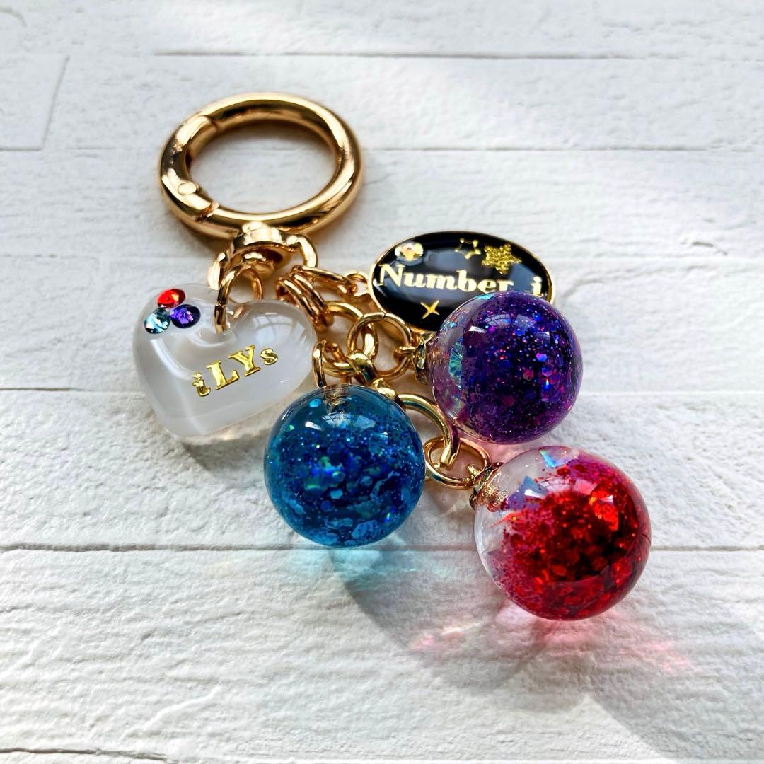 りくみんページ　レジンキーホルダー、レジンバックチャーム　6点