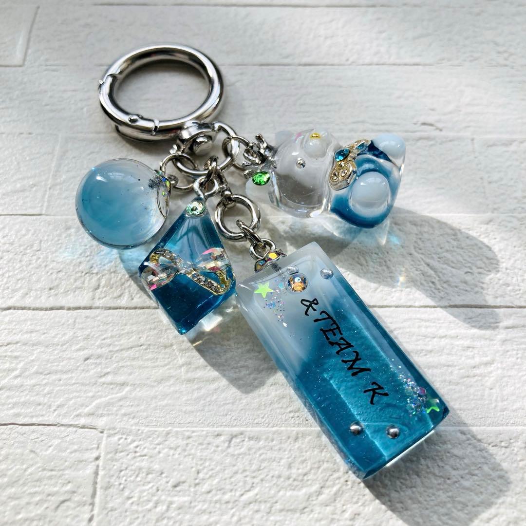 りくみんページ　レジンキーホルダー、レジンバックチャーム　6点